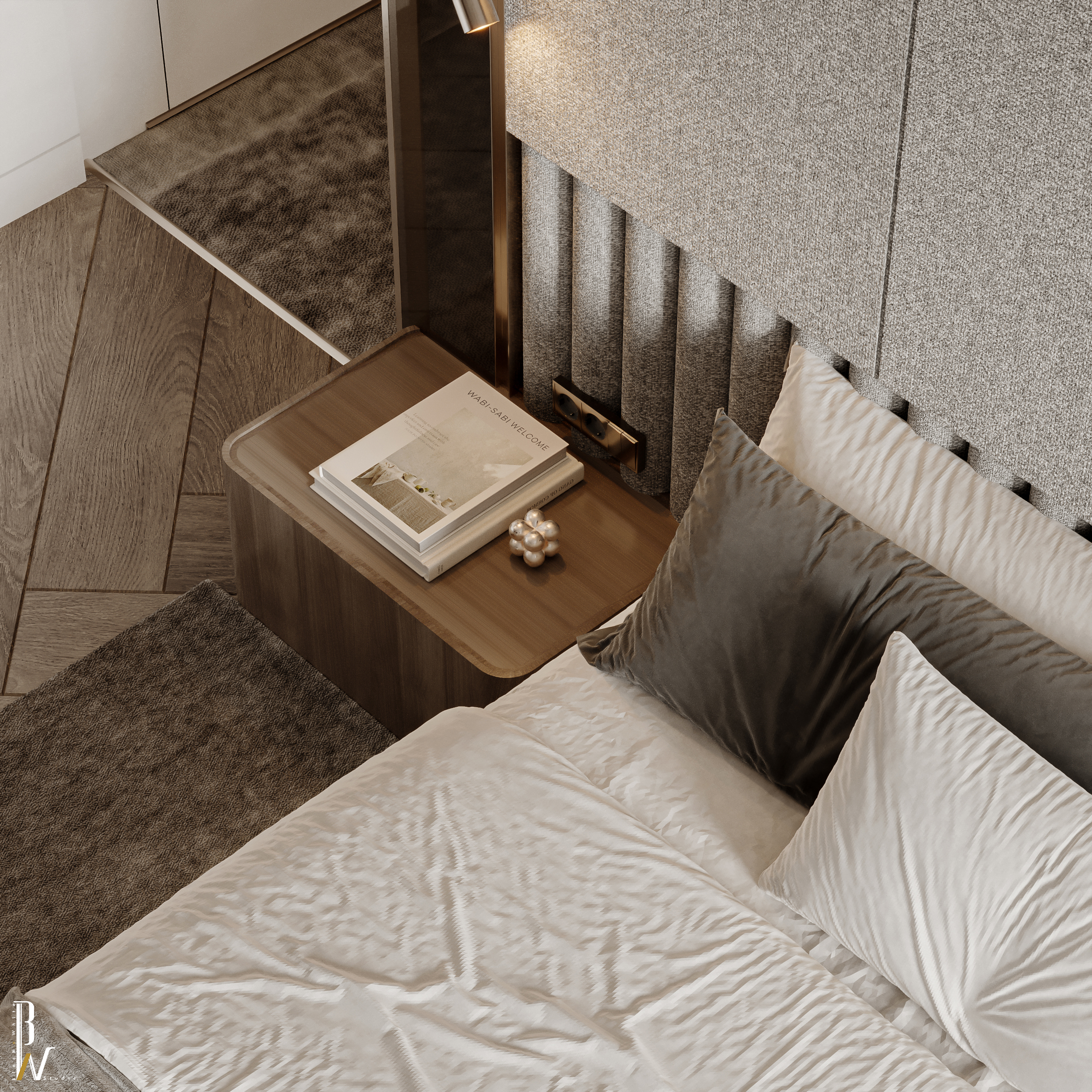 单人间·阿联酋，单人卧室丨阿联酋丨Black N White Studio-7