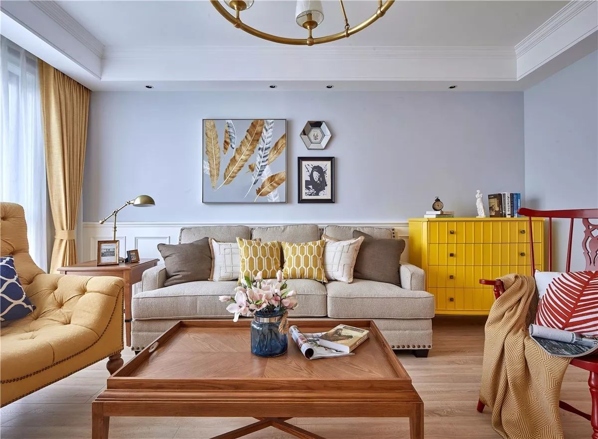 天津罗兰公馆 130㎡美式休闲风,诠释自由开放生活态度-23