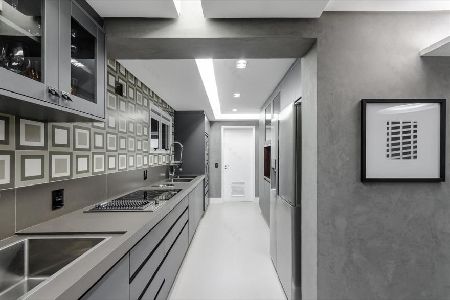 巴西 SP 市 180 平米现代公寓设计-4