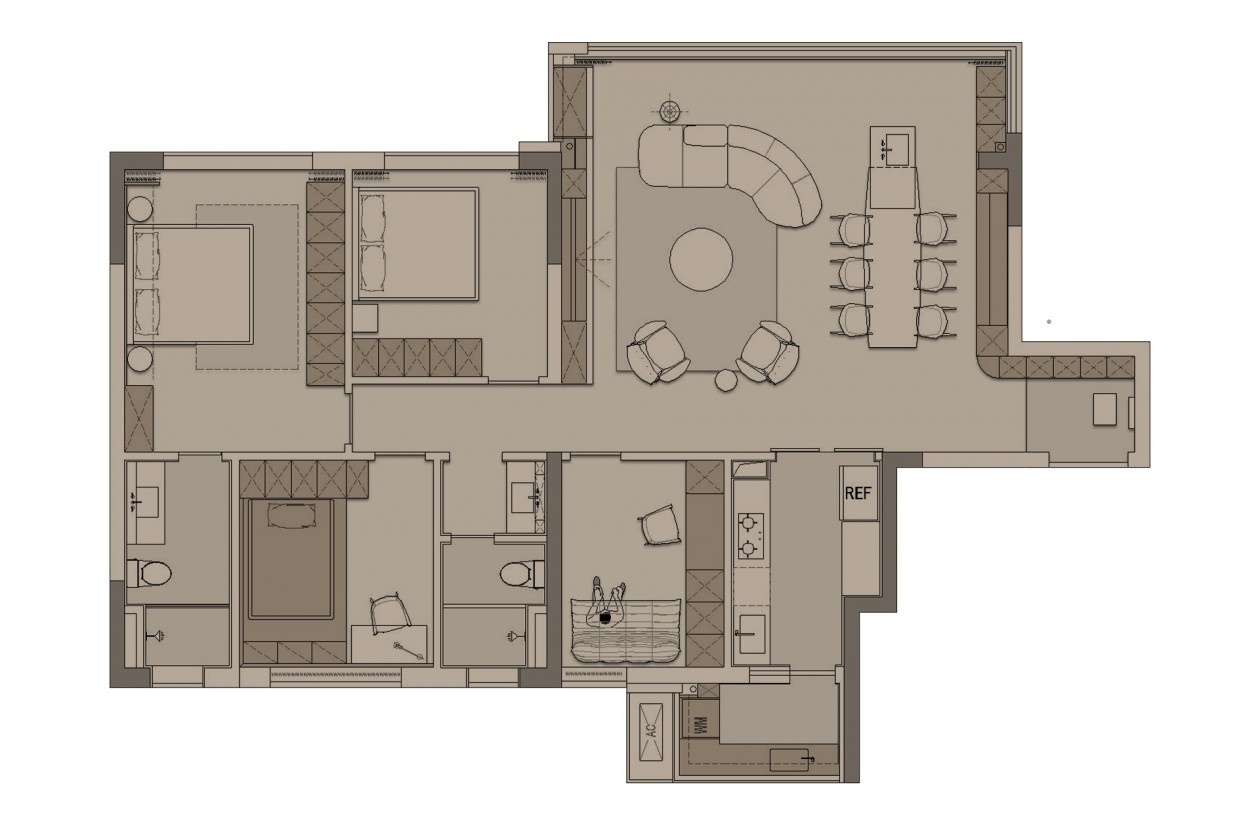 成都139㎡私宅,把三代人的生活脾性缝进家的DNA丨中国成都丨拾光悠然-53