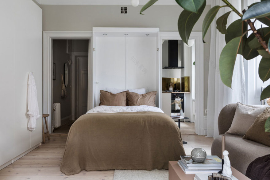 斯德哥尔摩 29 平米智能公寓 | 隐藏式床铺打造舒适空间-9