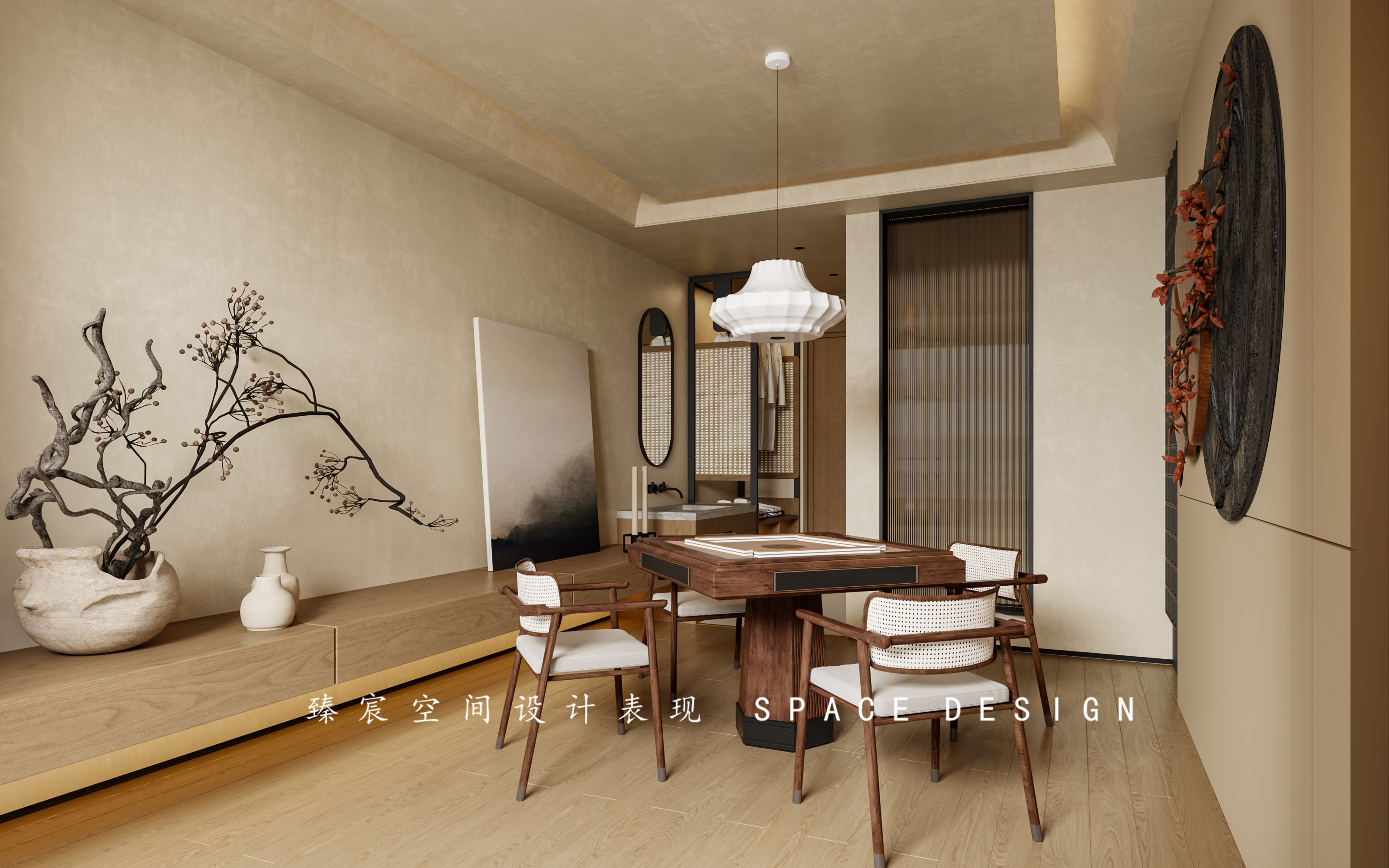 SPA会所丨中古民宿酒店丨臻宸空间设计表现-8