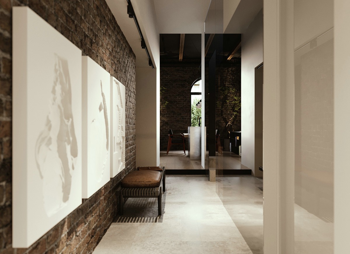 高级黑遇上工业风,酷感十足的理性居所-5