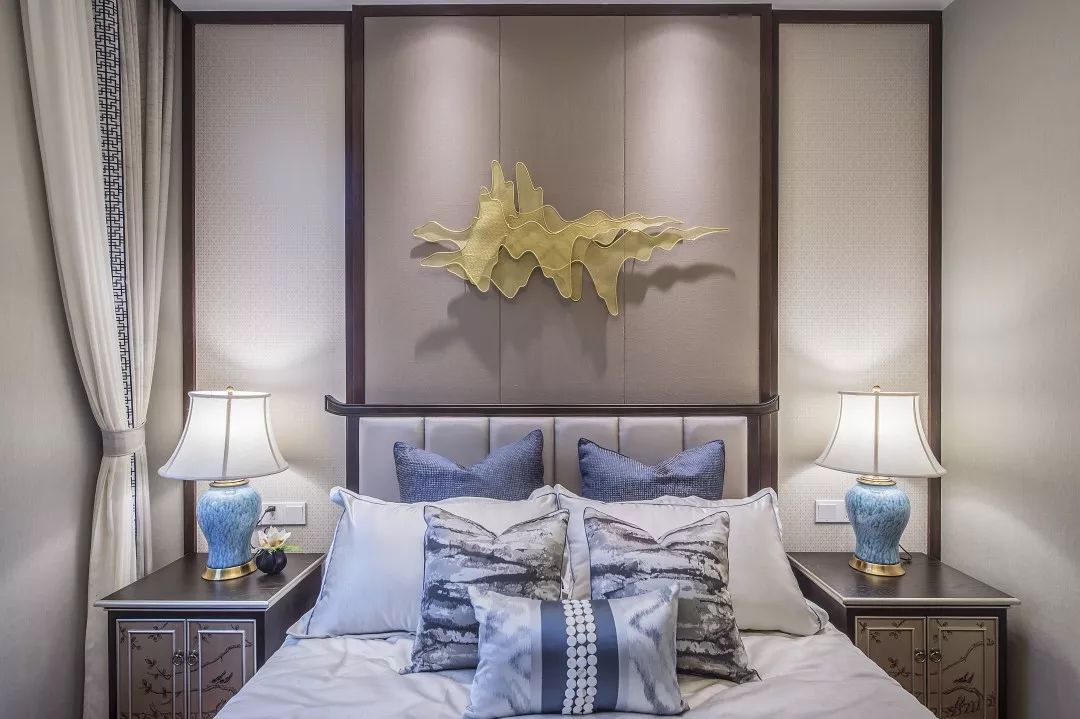 德清蓝城观云小镇 Y 户型样板房 | 新旧融合的中式美学空间-33