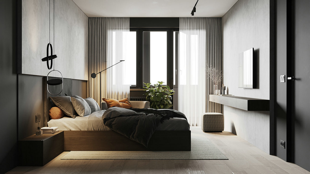 素简治愈，高级灰色系小空间公寓设计-11