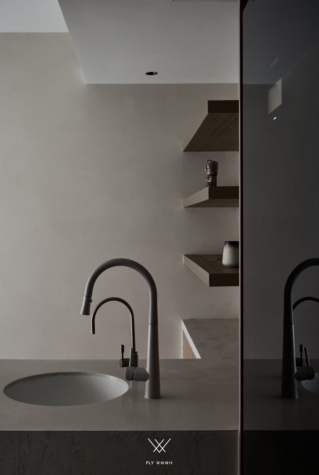 浙江杭州「万家星城」三室两厅现代侘寂空间设计丨中国杭州丨菲拉设计-76