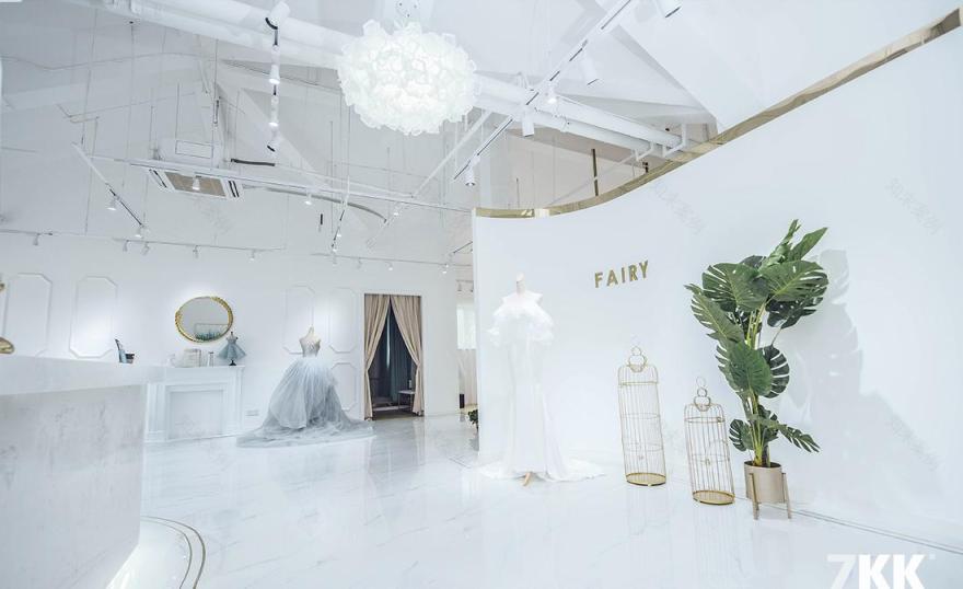 7KKdesign 丨 FaiRy 婚纱店 | 金色点缀的圣洁空间-5