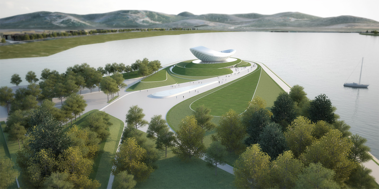 "河文化多媒体剧院亭"——自然、科技与空间的完美融合-18