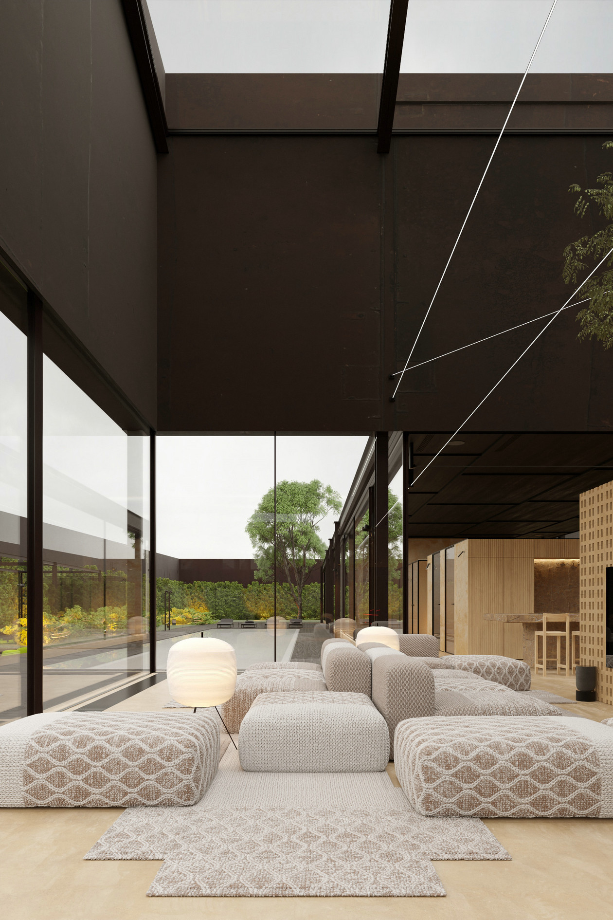 暖色极简空间设计丨Igor Sirotov-3