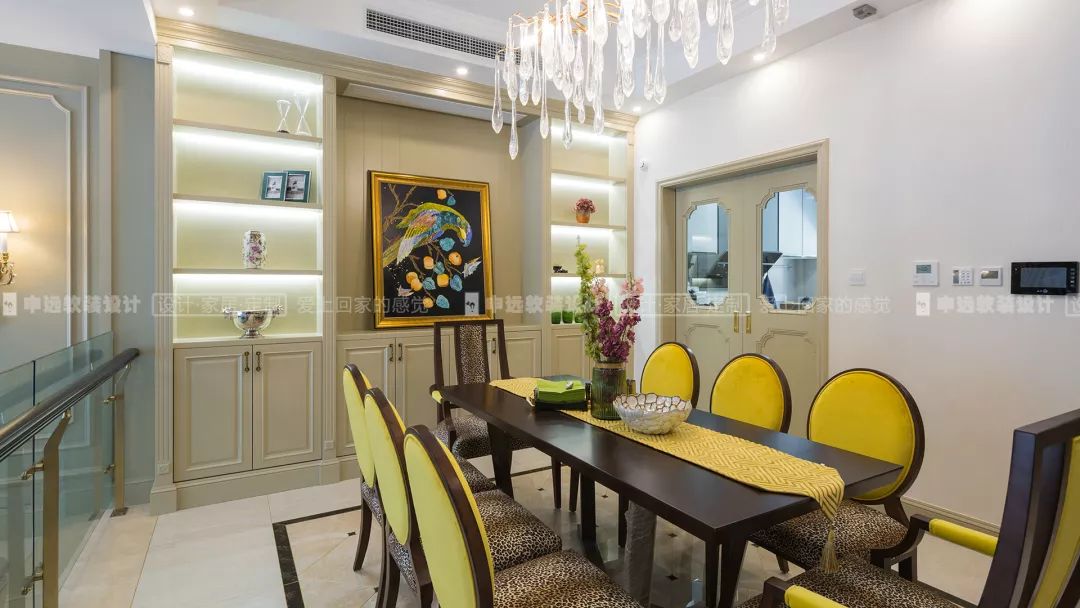 【申远软装百套实景案例】海域观园 380㎡ 法式-14