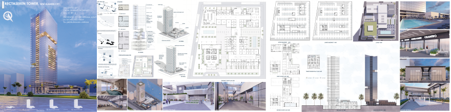 商业与住宅塔楼新阿拉米恩城丨开罗大学工程学院建筑系-18