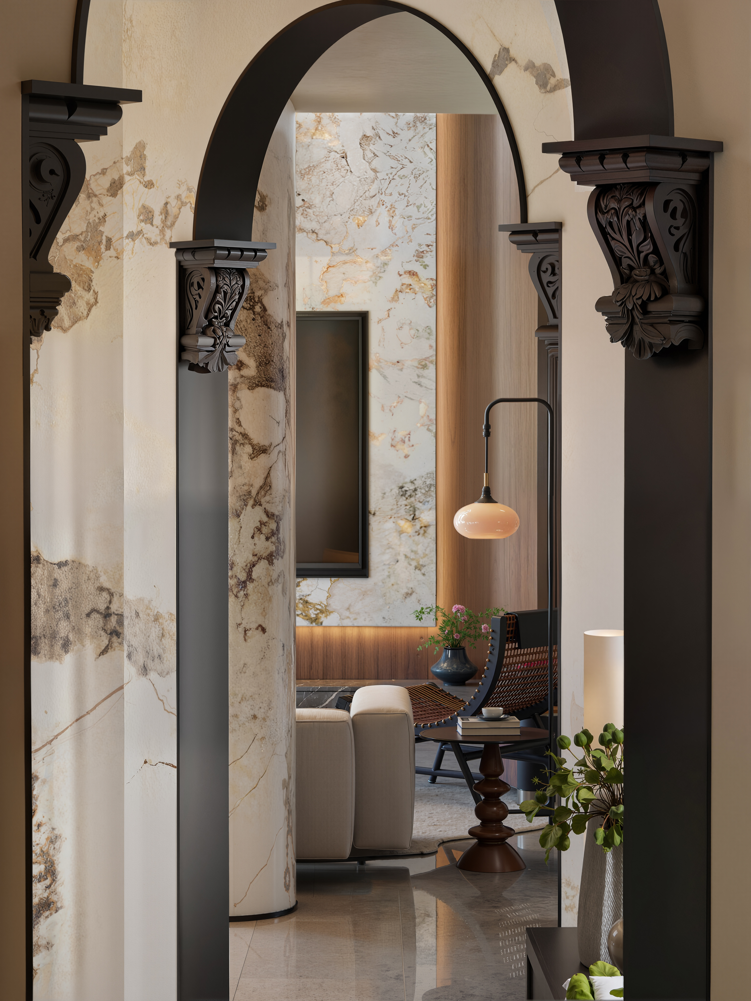 法式轻奢混搭空间设计-15