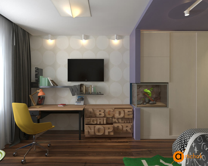 Artichok 民族风室内设计（基辅 penthouse 案例）丨乌克兰基辅-37