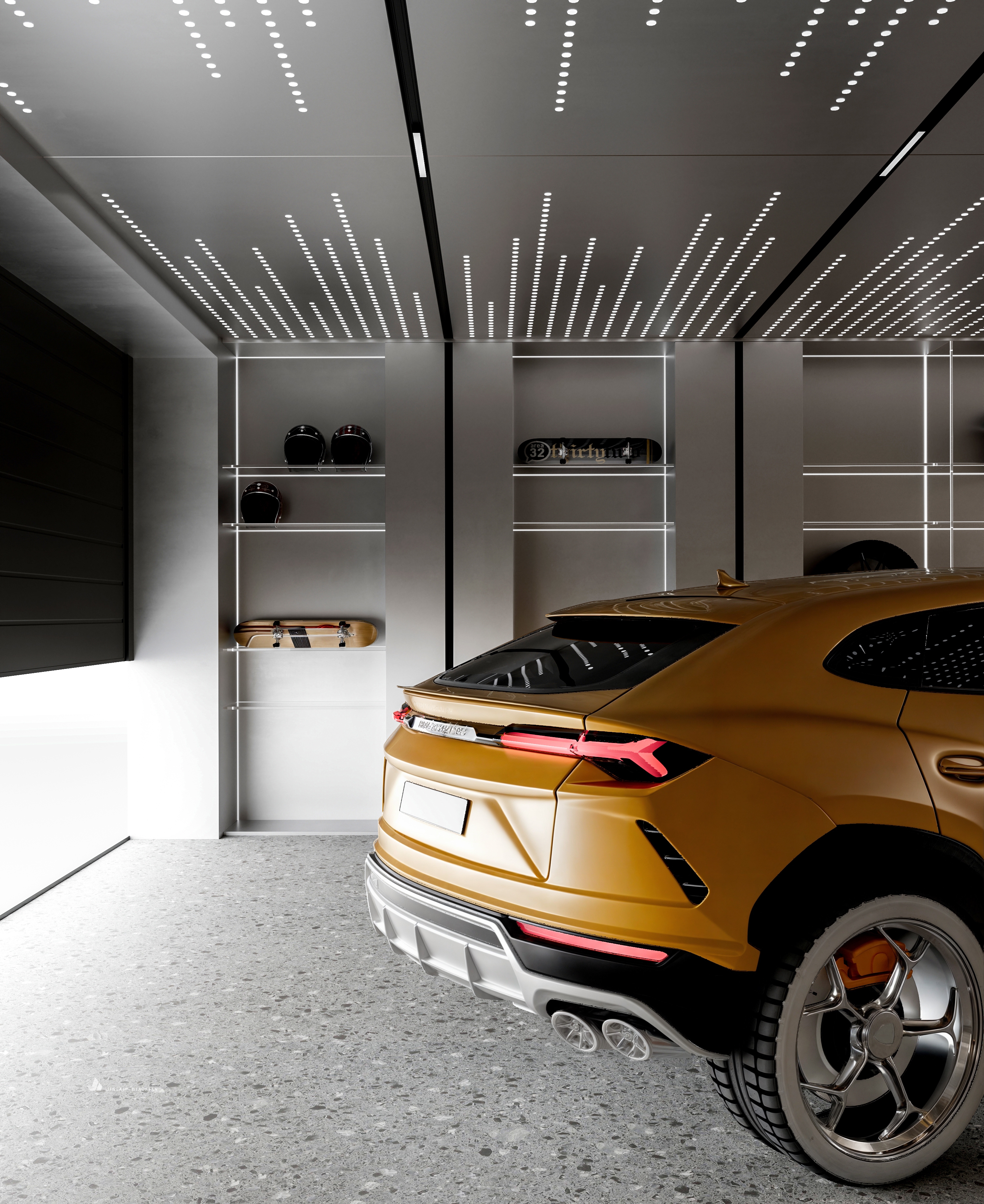 现代轻奢挑空别墅-8