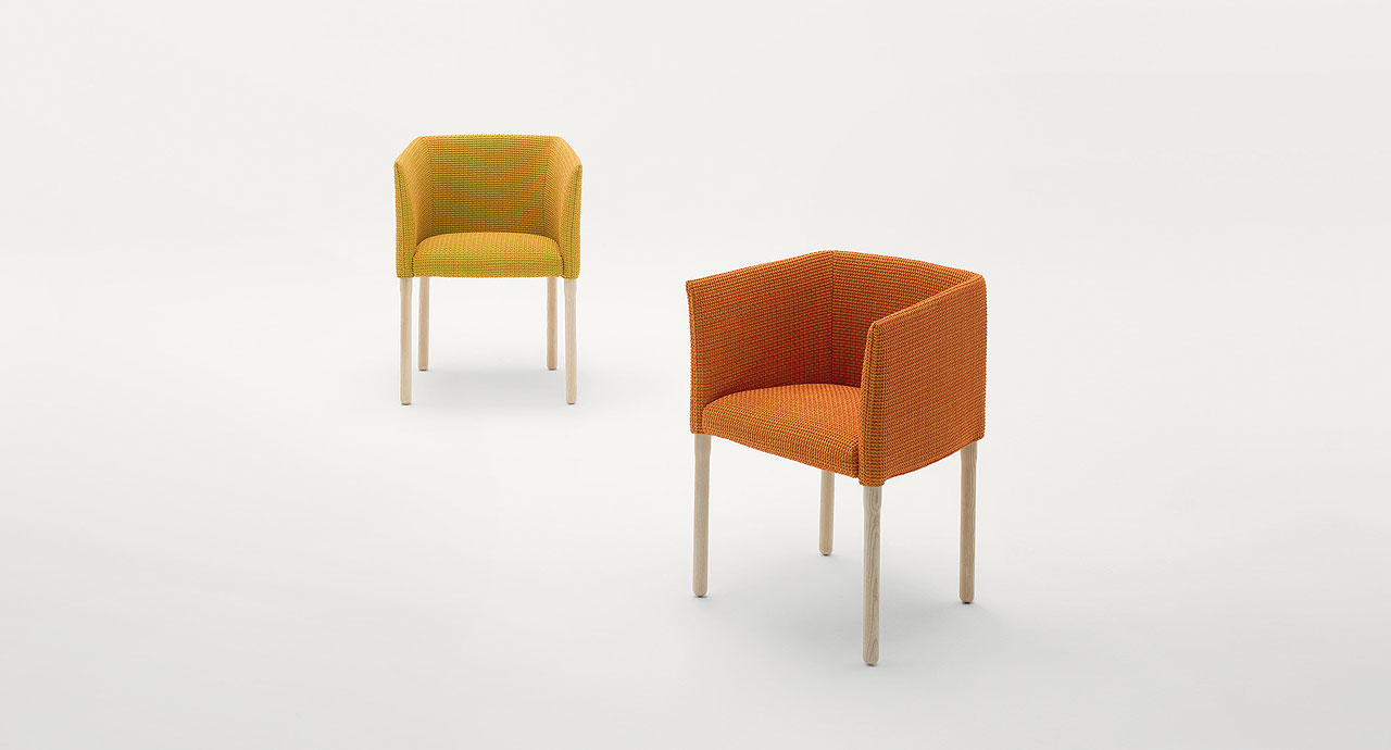 Elsie chair with armrests - Paola Lenti - Indoor-9