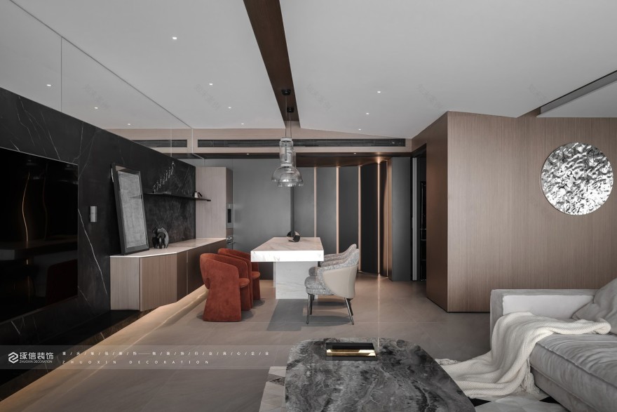 招商云邸 135 平质感现代风丨中国重庆丨琢信装饰-18