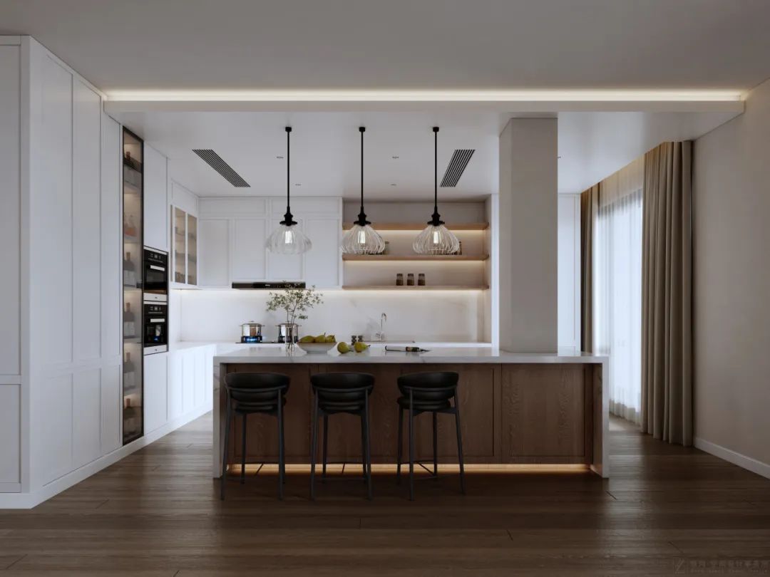 480㎡现代美式丨碧桂园丨中国湖南丨纵向·空间设计-10