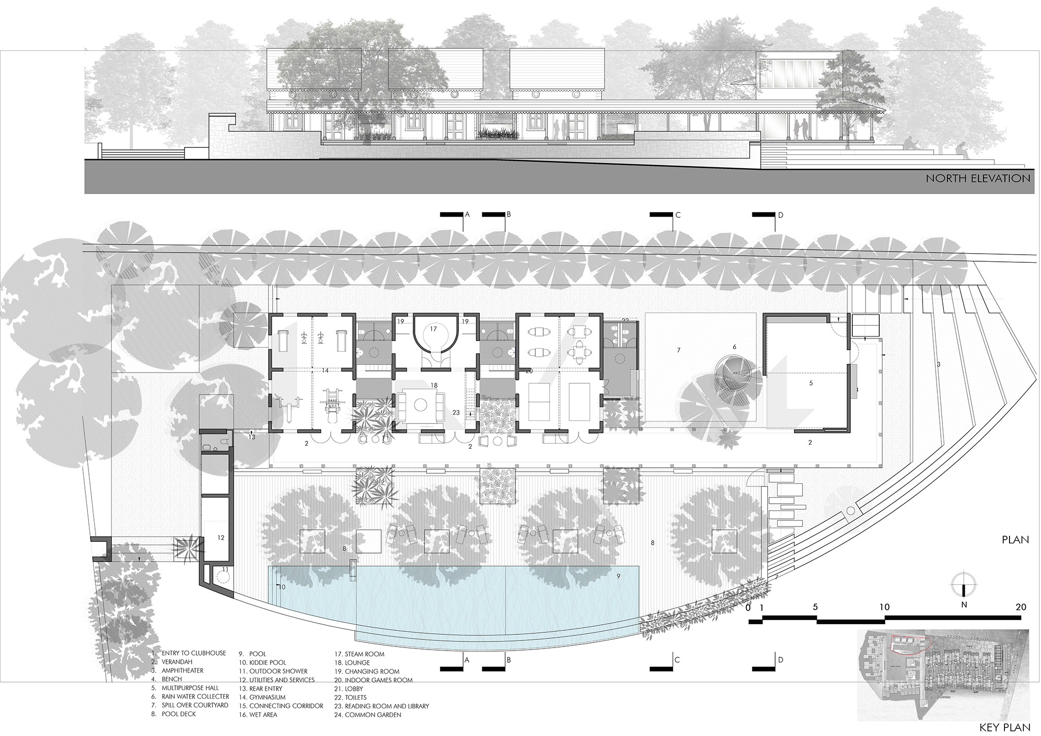 印度 The Verandah Clubhouse 会所设计-19