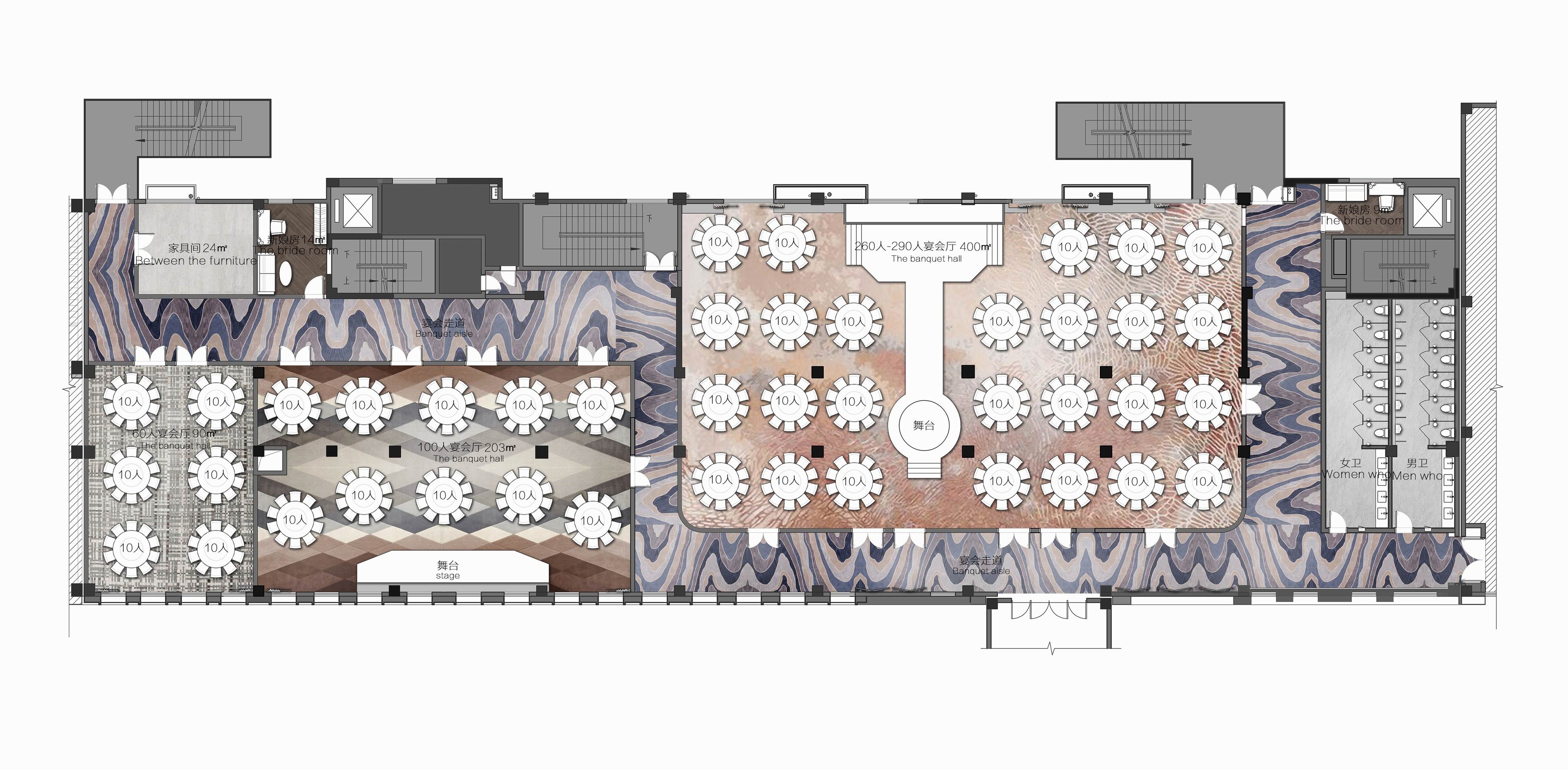 盐城东亿国际大酒店宴会厅现代简约风格空间设计丨中国盐城丨苏州中麦设计事务所-18