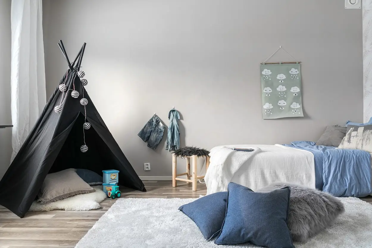 色彩鲜明的斯堪的纳维亚风格公寓设计-11