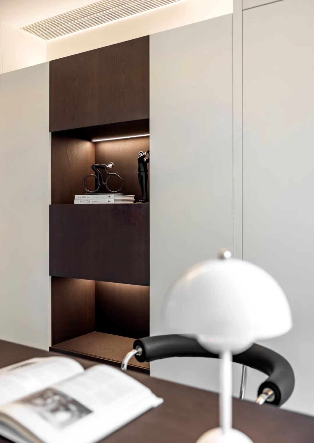 黑白灰的优雅奏鸣曲 · 原石空间设计的 170㎡上跃公寓丨中国温州-27