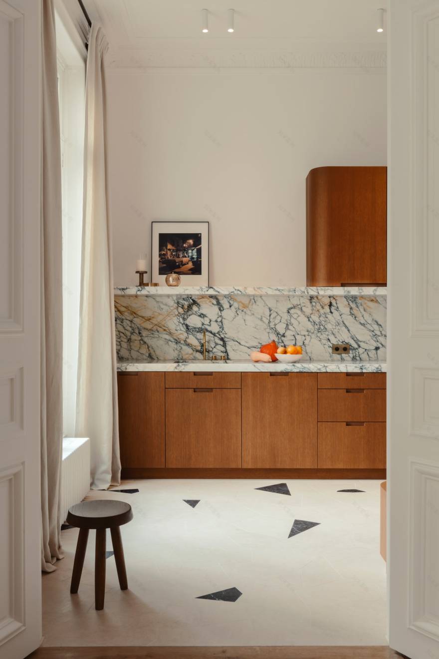 巴黎 Monceau 公园旁,Art Deco 风格的 230 平米公寓大翻新-16