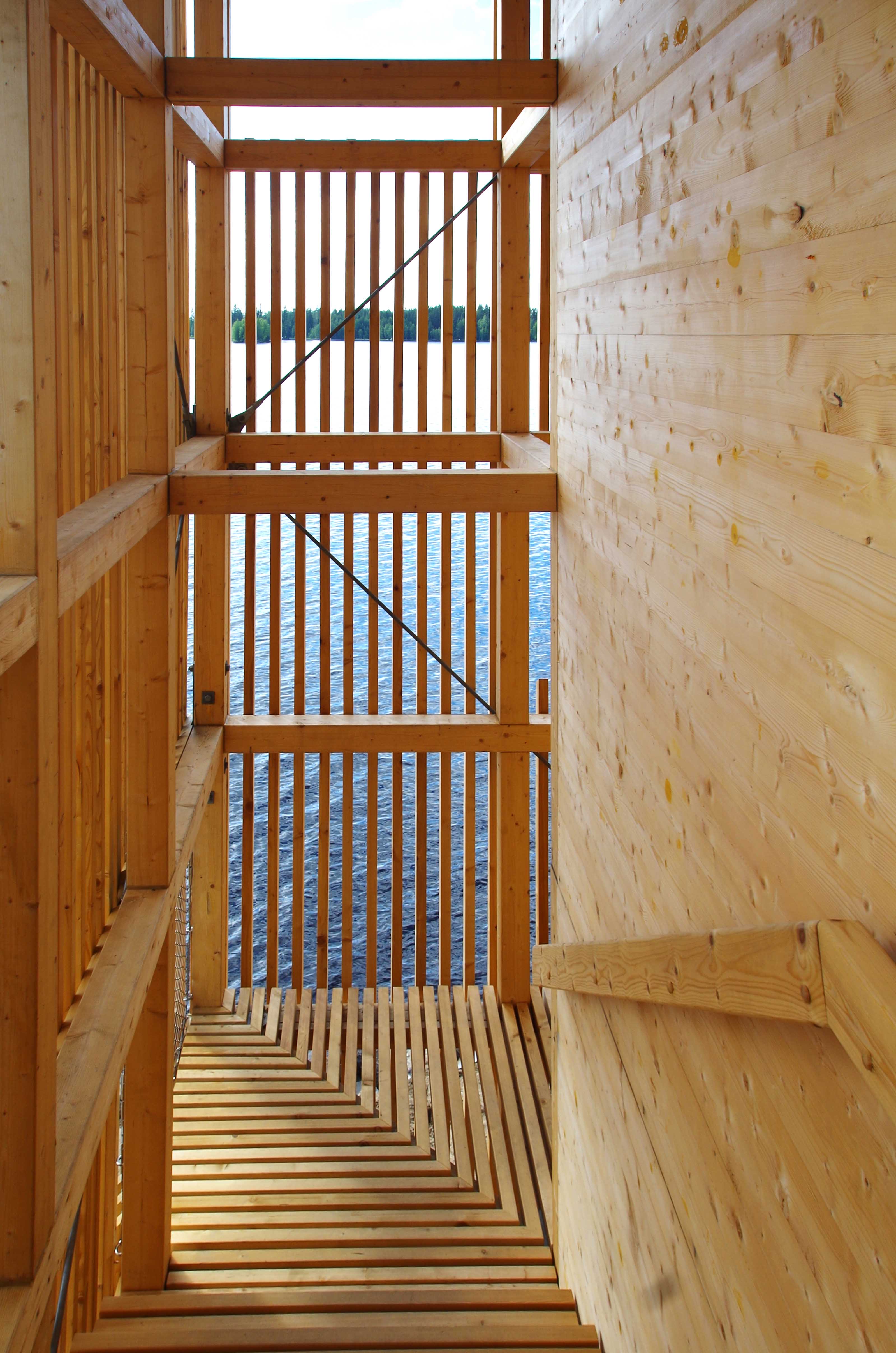 芬兰 Sein joki 市潜望镜塔——木构观景新地标-47