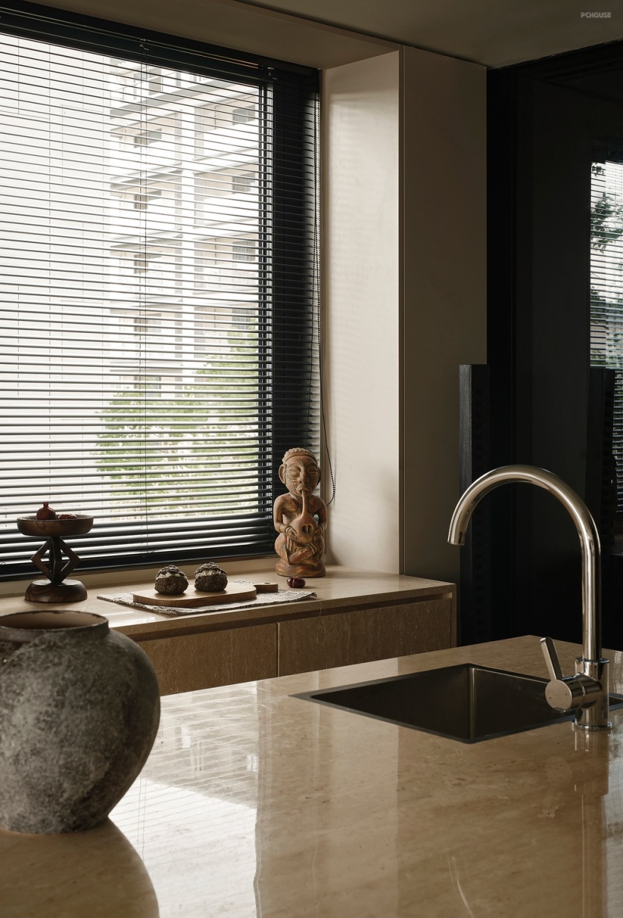 160㎡侘寂新中式 感受当代禅意东方美丨FF design-23