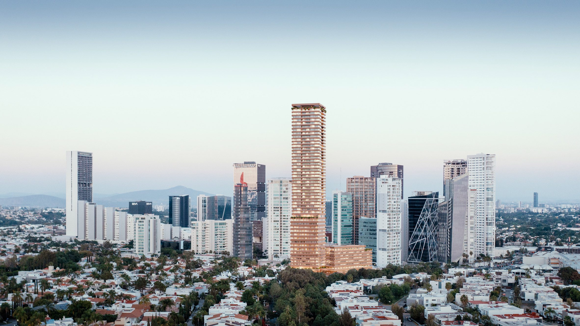 SOM breaks ground on skyscraper with "handmade surfaces" in Guadalajara-0