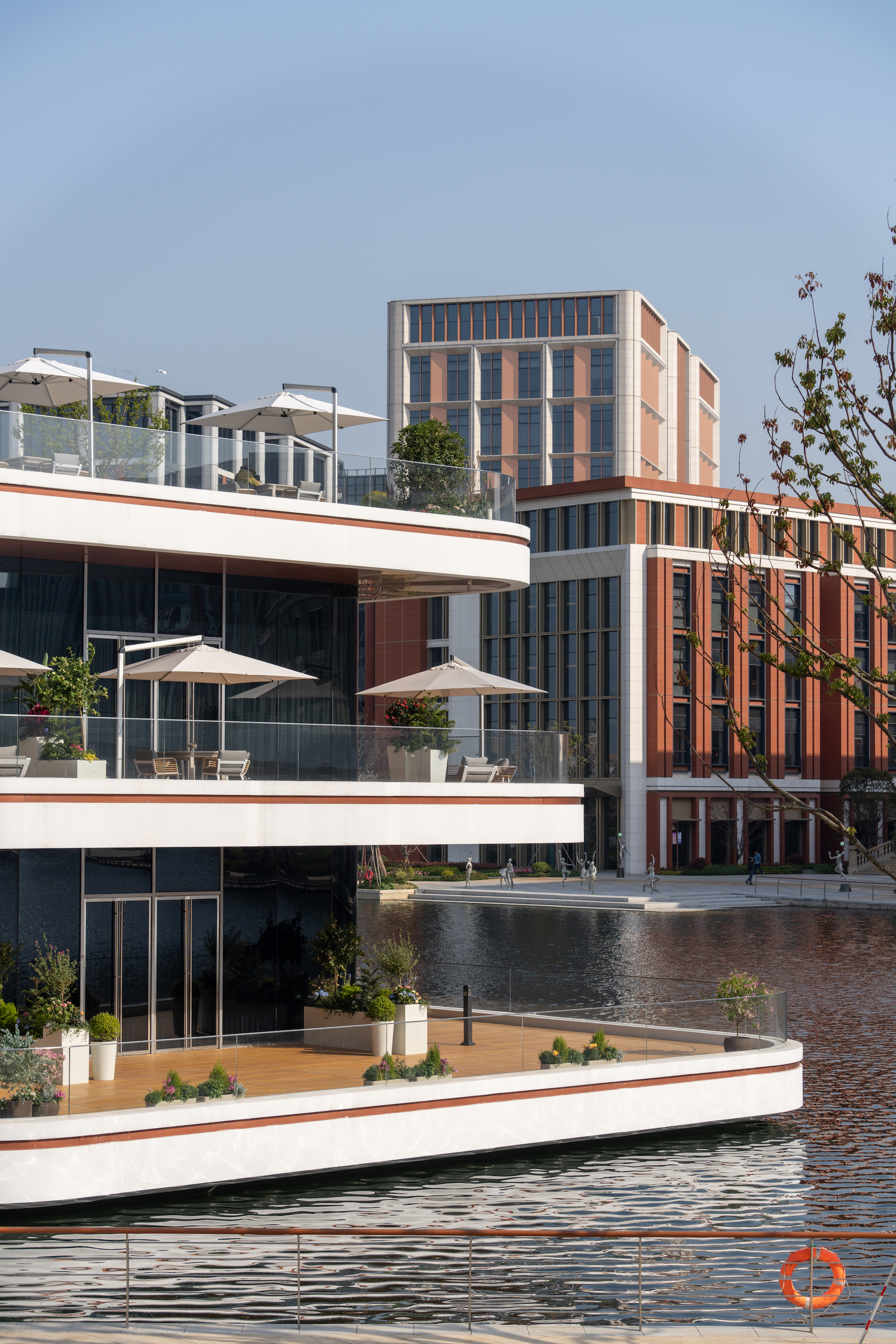 上海青浦西岑水上餐厅花园景观设计丨中国上海丨上海魏玛设计公司,华阳上海建筑公司-11