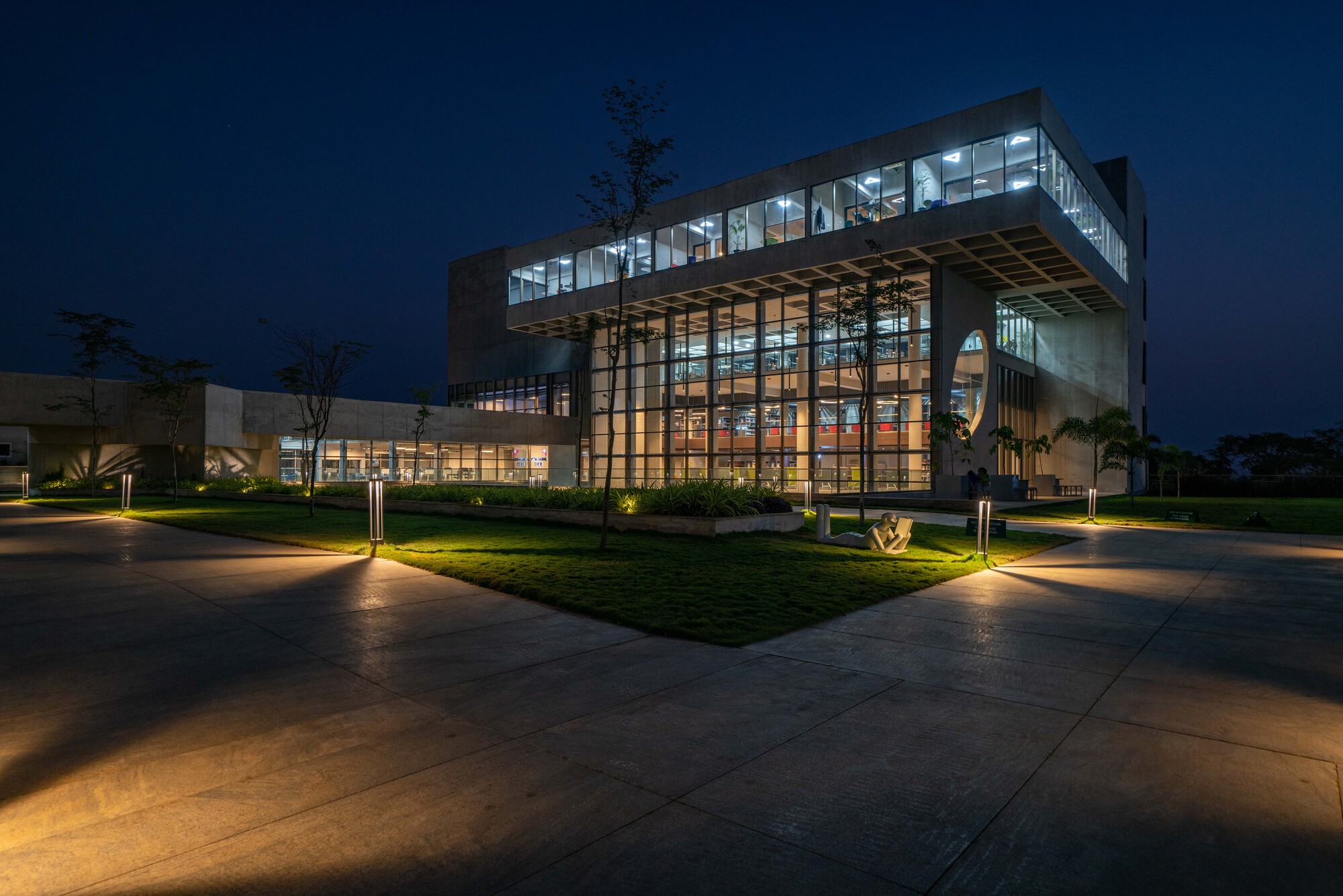 Wo·sen University 图书馆丨印度丨Designhaaus Solutions-35