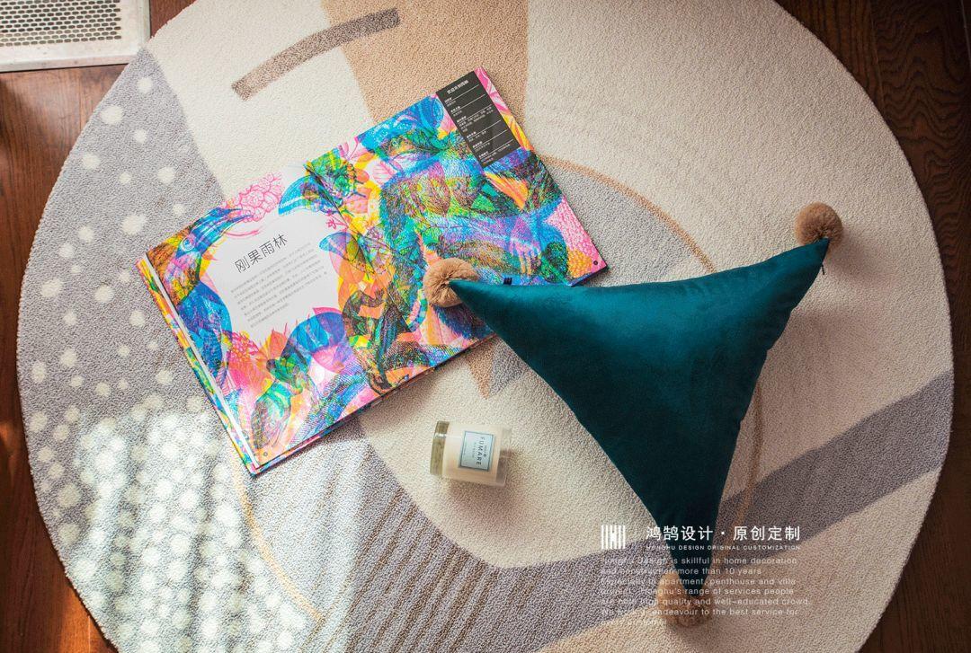 烟灰色轻奢平层软装改造-18