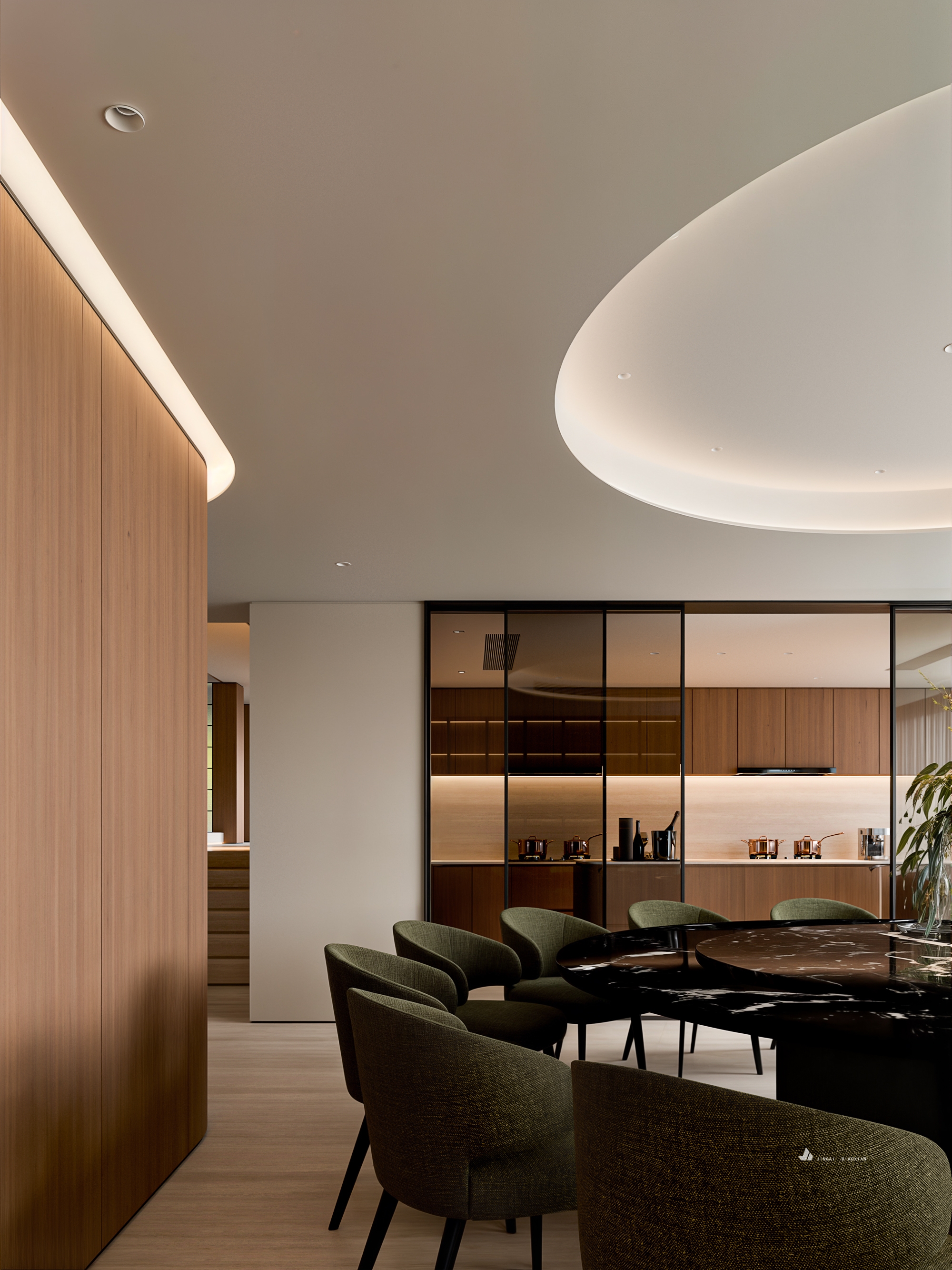 现代意式挑空别墅-12