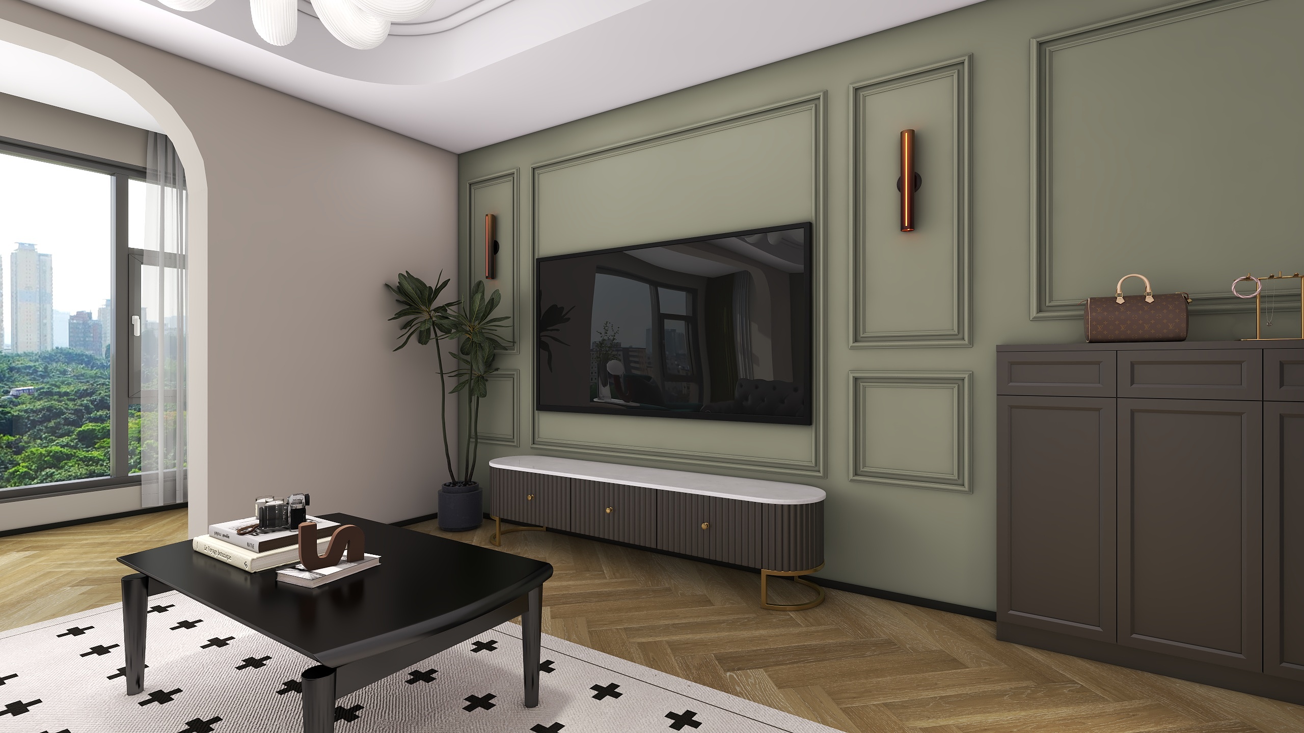 四川成都华府悦璟（115平方简约法式三居室）-8