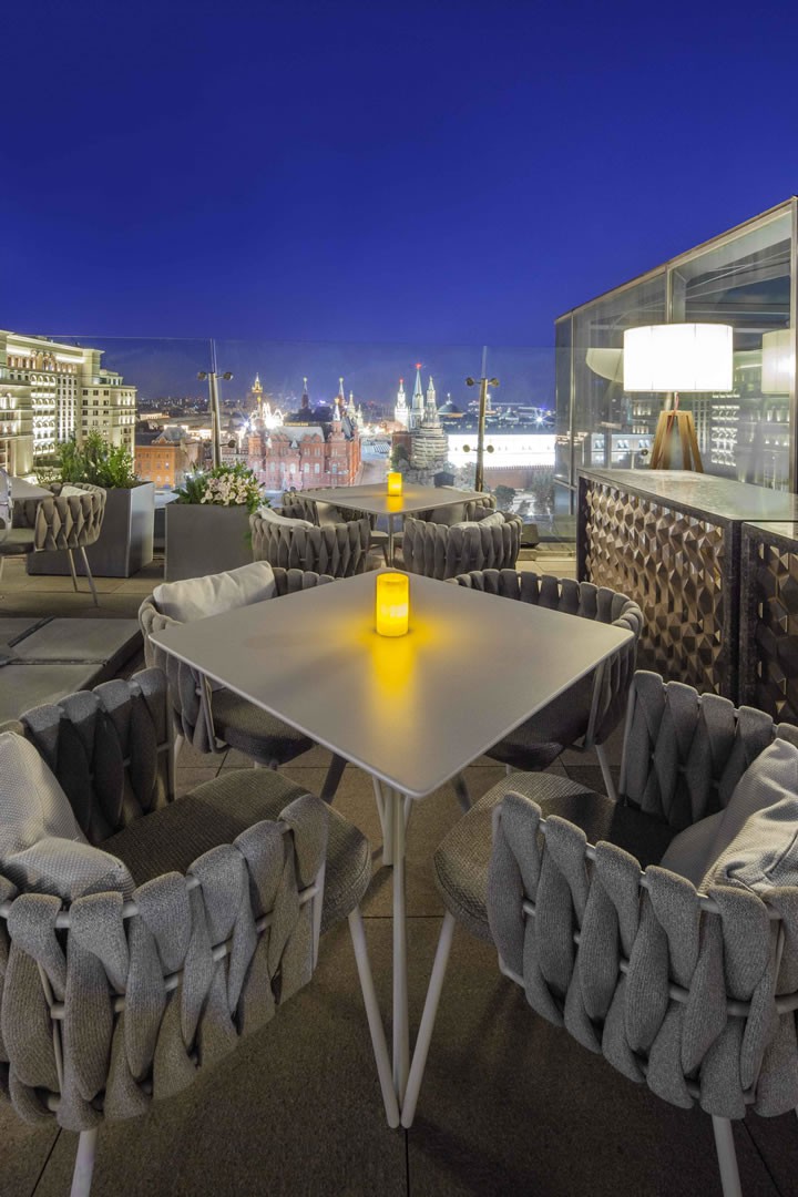 莫斯科丽兹卡尔顿酒店 12 楼露台,地中海风情广场设计-7