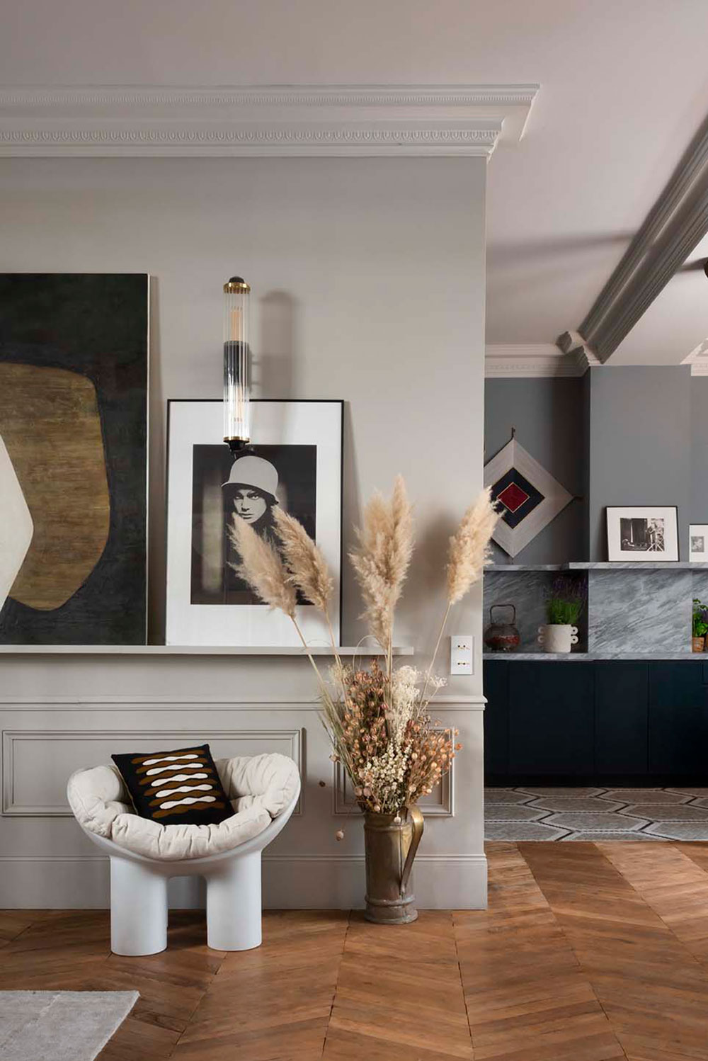 巴黎优雅公寓，细节丰富，私藏迷你花园-9