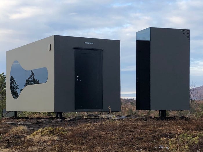 挪威山区极简集装箱鸟箱小屋丨设计工作室Livit-5