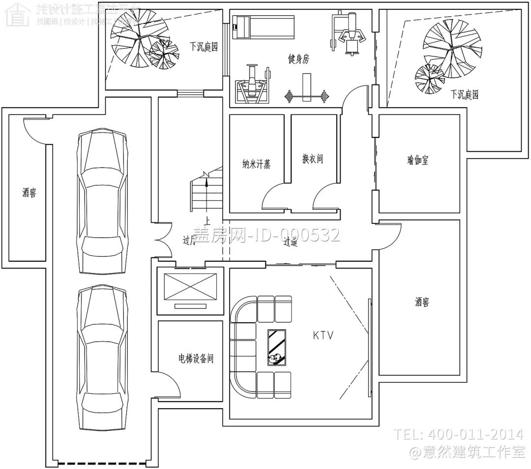 【设计师案例】土建参考造价86万，面宽16.2m×进深11.3m湖北宜昌二层欧式别墅-17