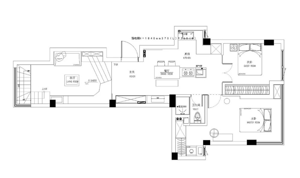 89㎡奇葩户型变身双层别墅丨墨菲空间研究社-56