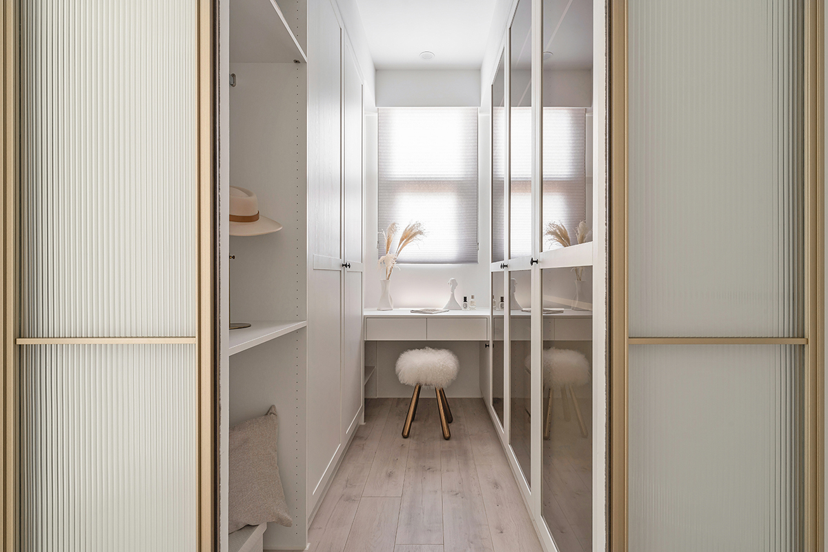 家装设计案例鉴赏——裸色轻熟简约质感居所-13