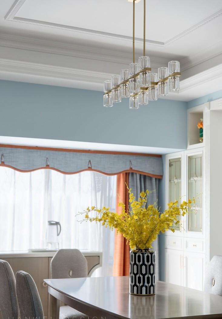 现代摩登美式轻奢家居,玩转平层空间设计-28