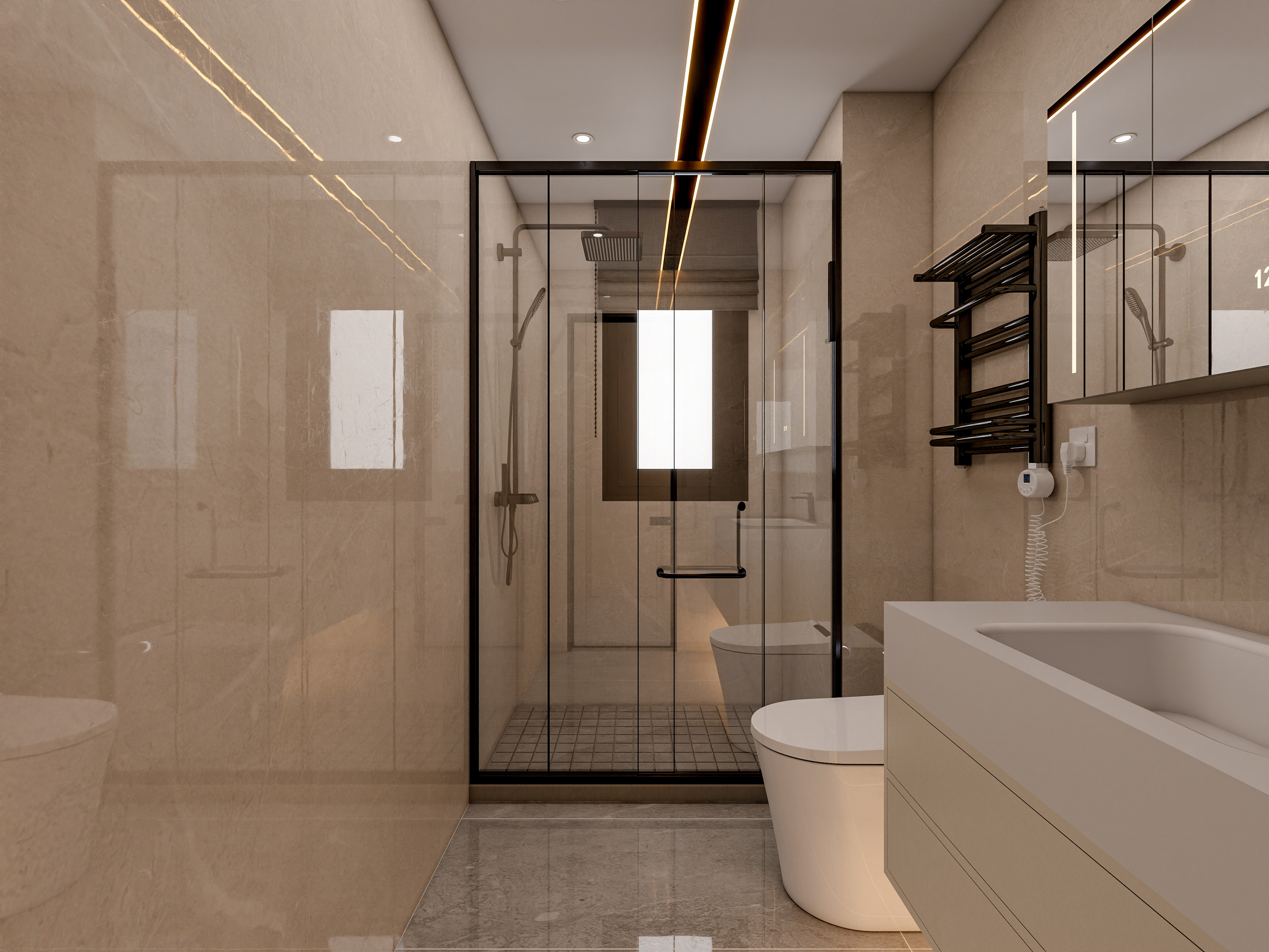 四川成都青羊樾府（123平意式三居室）-42