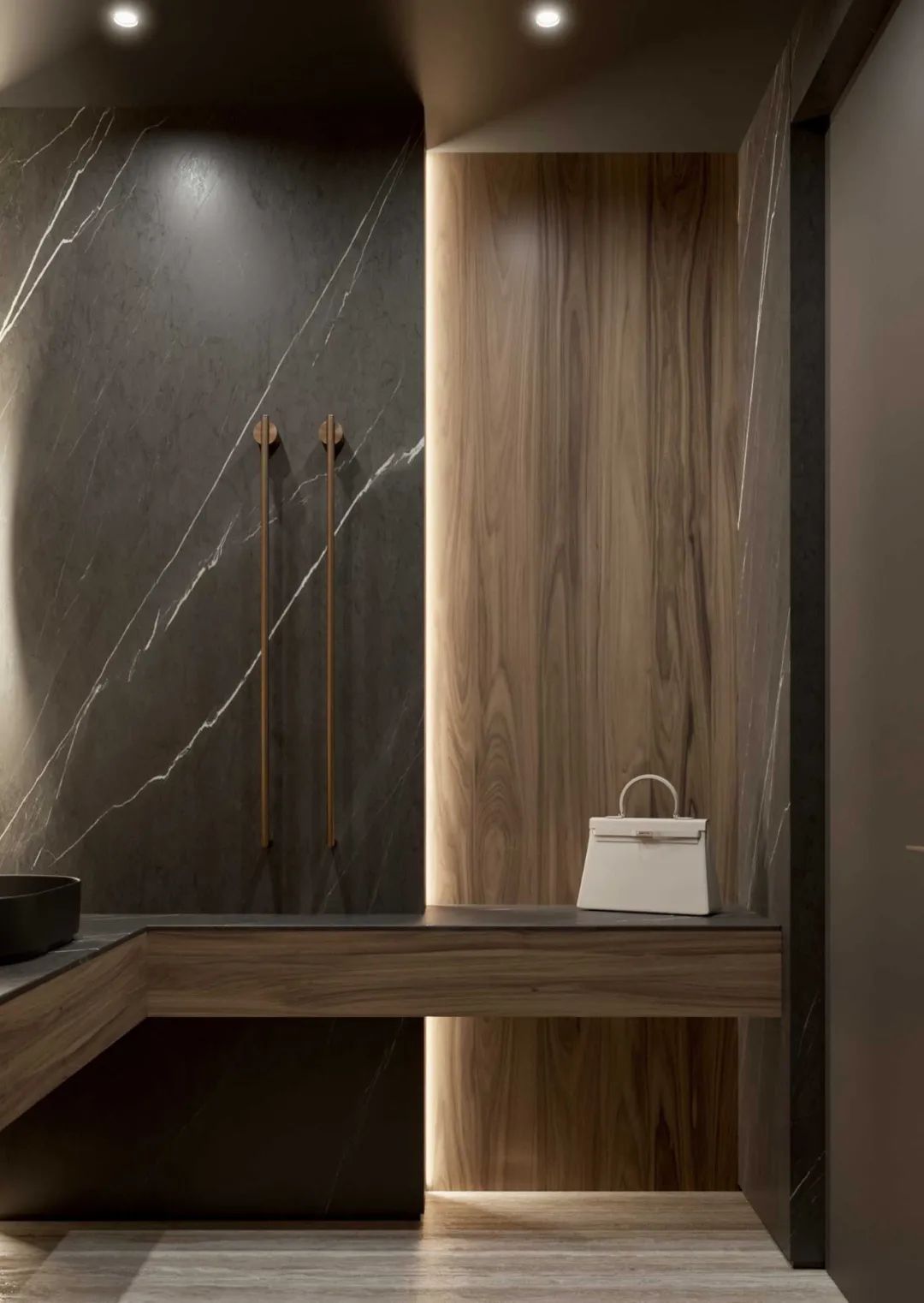 胡桃木打造现代简约豪宅丨Ab Architects-34