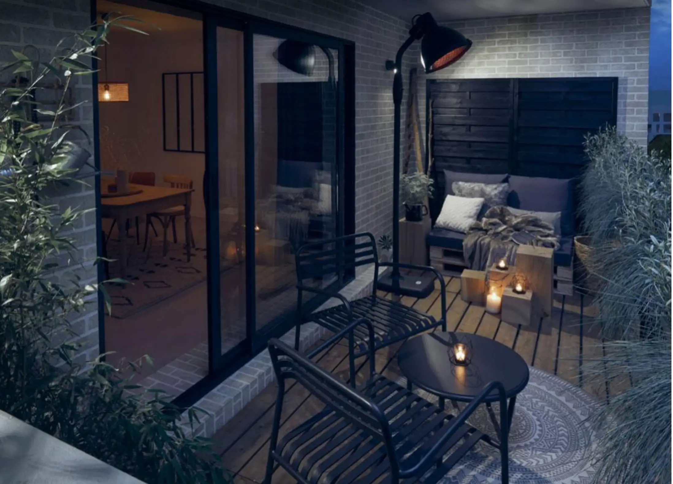 工业风冬季阳台设计，打造温暖舒适空间-7