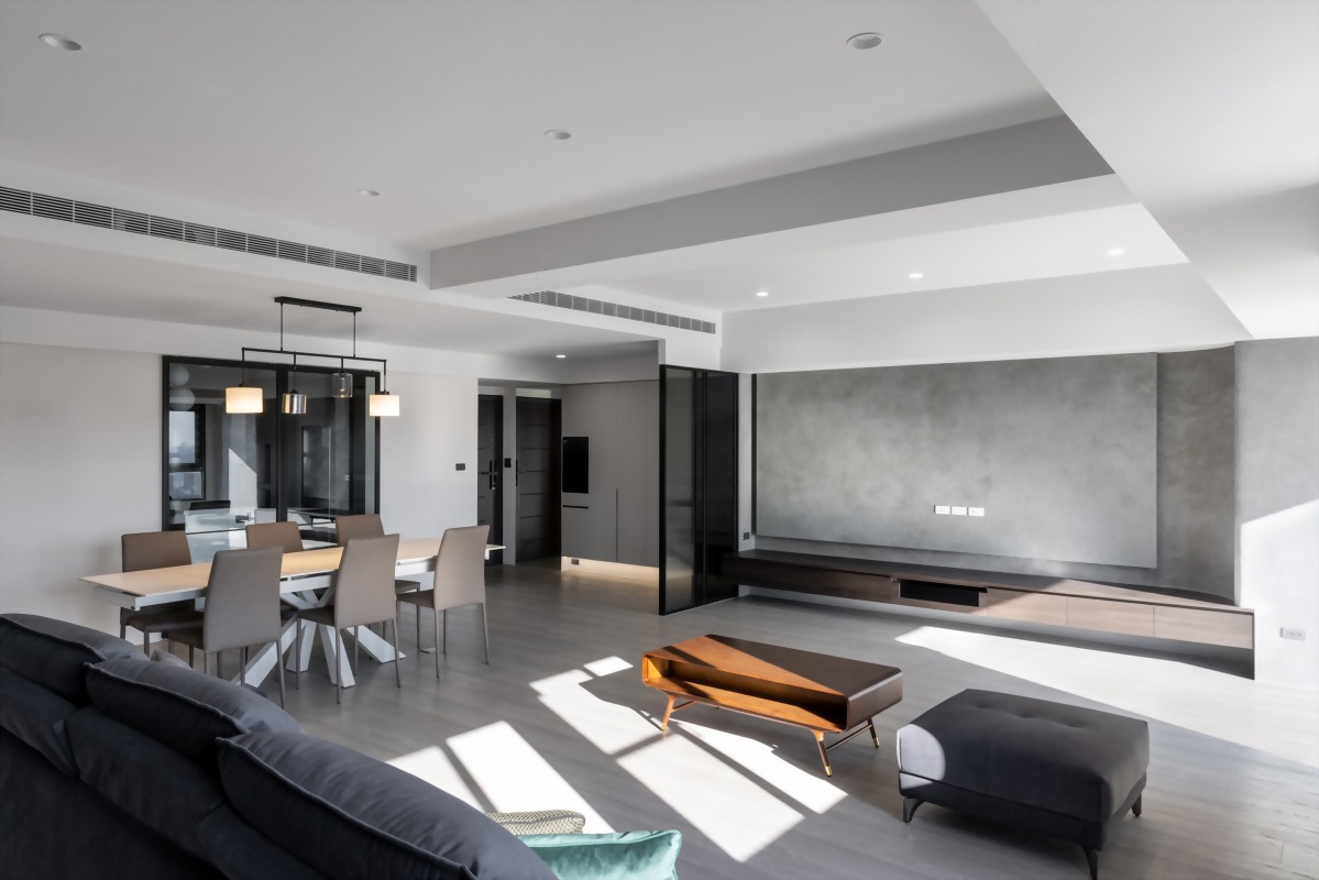 25年民權路大樓老屋翻新  現代簡約式治癒淺灰宅丨藝瓦高雄室內空間設計-4