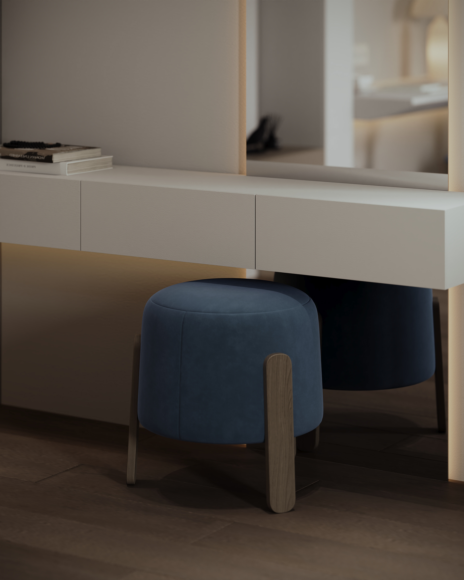 Blue Comfort Double Bedroom | Interior Design-22