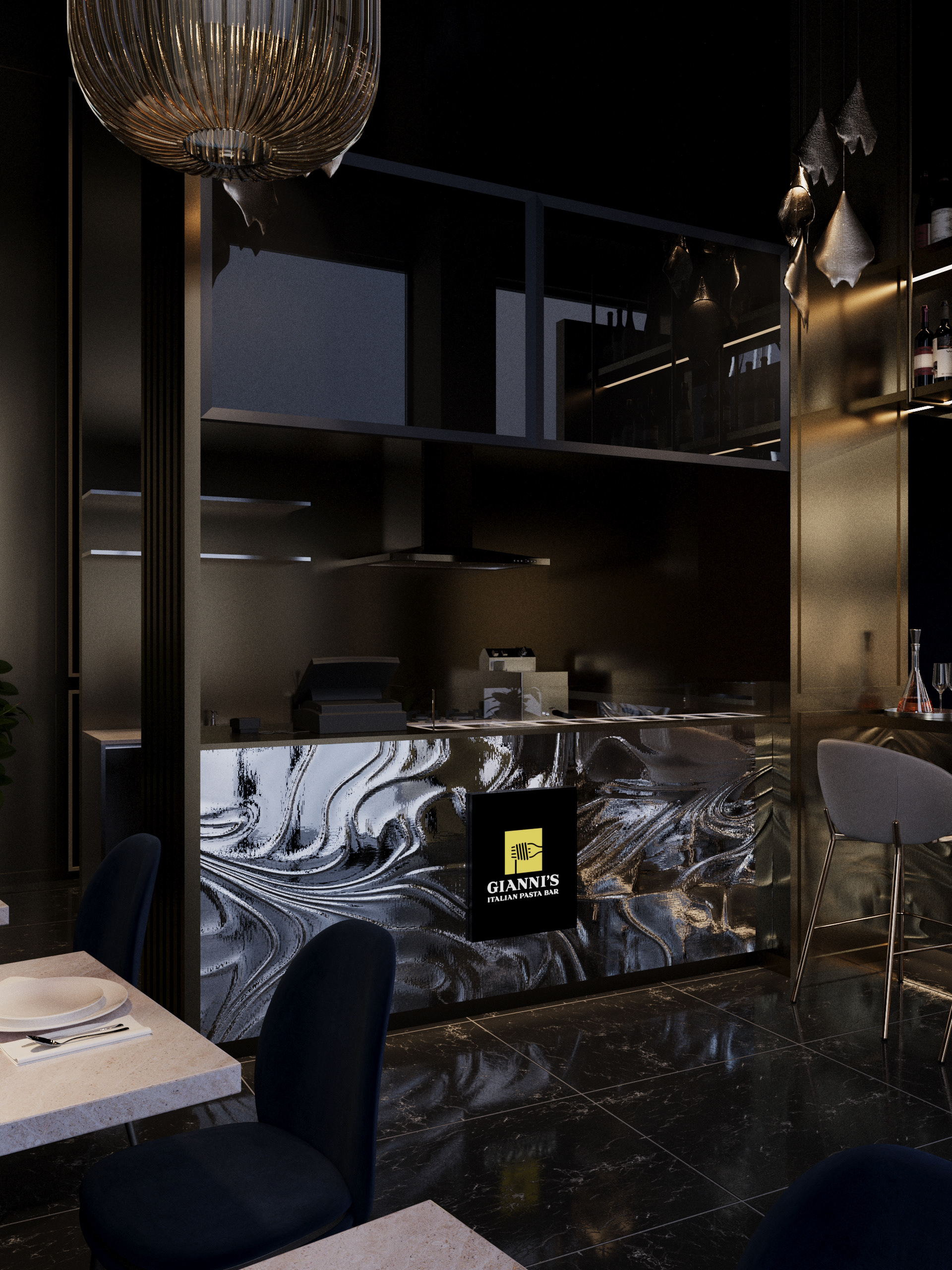 GIANNI'S RESTAURANT 3D设计与渲染-7