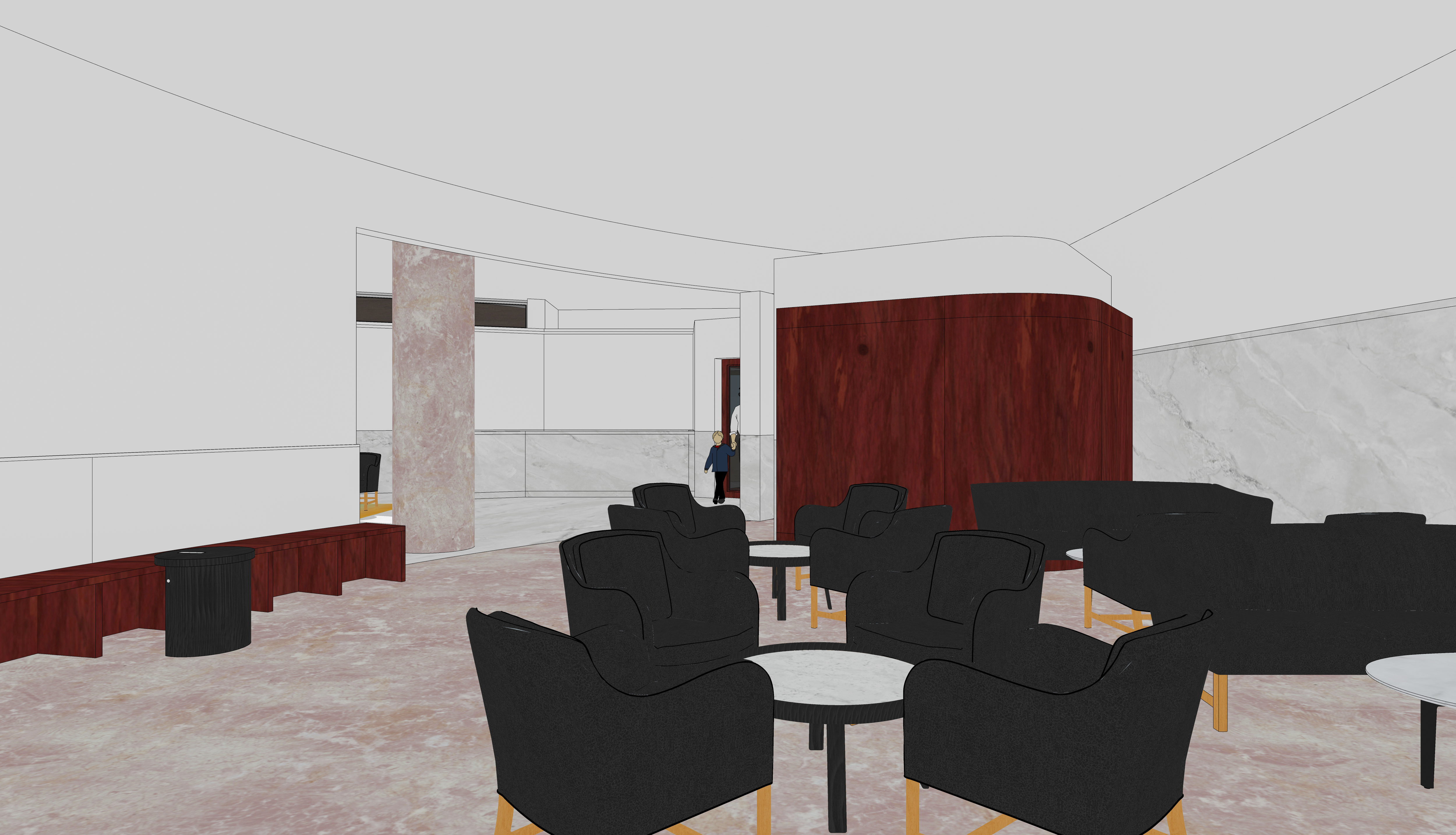 美术培训画室接待厅设计-14