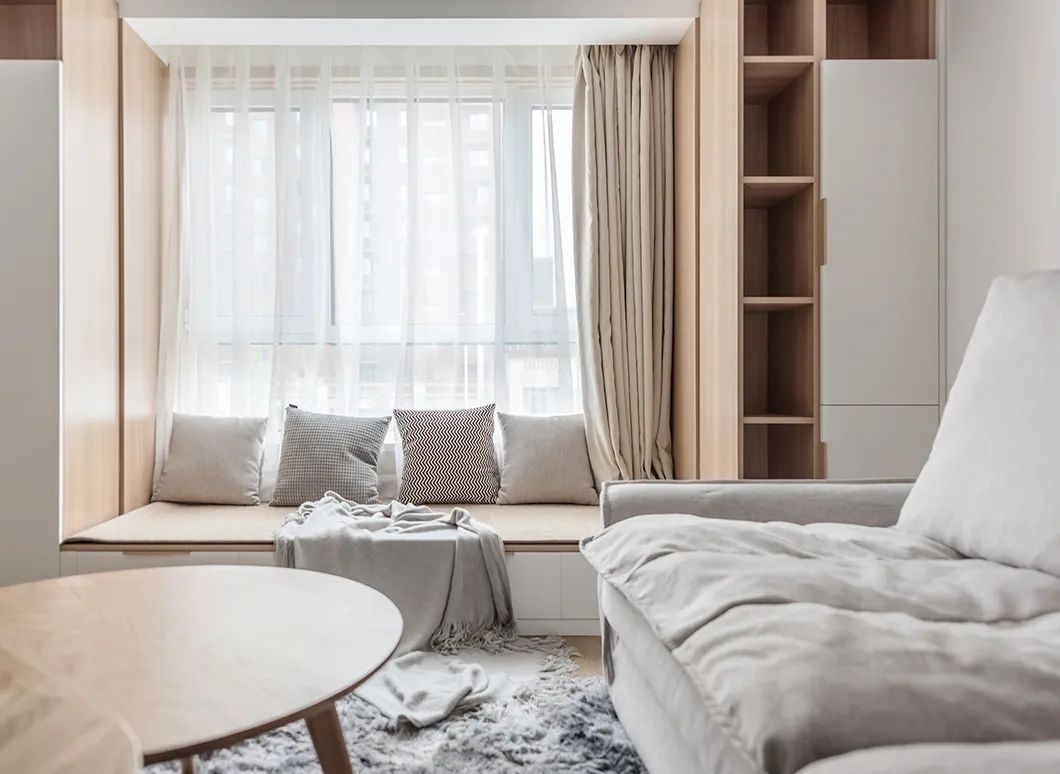 极简原木+禅意!打造通透互动的舒适家居空间-91