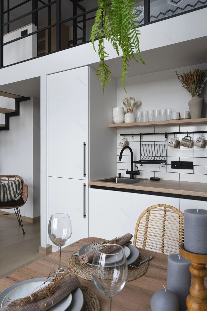 35㎡带露台的复式小宅设计-7